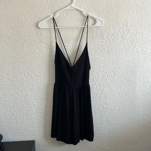 Strappy backless romper